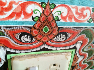 Illustration for article titled Iconic Anime Character Painted on Buddhist Temple